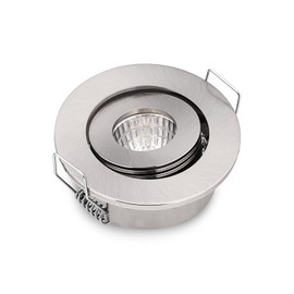 JOYINLED 1 Pack 3 W COB LED Mini Spotlight, Recessed Spotlight, 3000 K, Warm White, Aluminium, Hole Cut-Out 42-45 mm