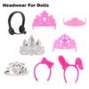 BARWA 40 PCS Doll Accessory Bags Crown Necklace Comb for
