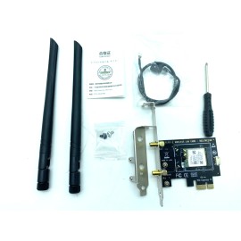 AMD Desktop PCIe wifi Adapter Mediatek WIFI 6E 802.11AX Bluetooth 5.2 MT7922 AX2400