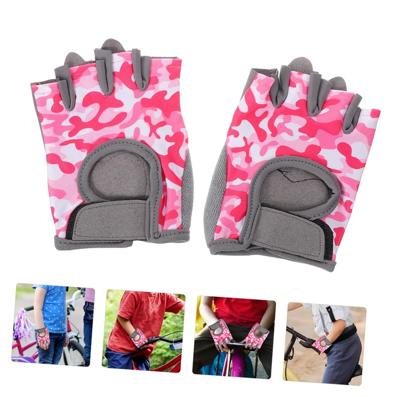 BESPORTBLE Warm Breathable Boys and Girls Gloves Half-Finger Bike Gloves