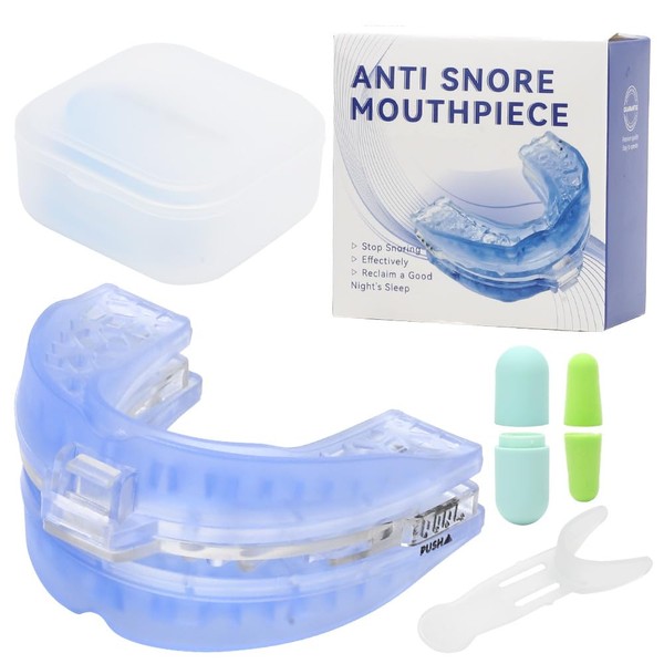 Gohytal Schnarchschiene 2. Generation mit Ohrstöpseln – Anti Schnarch Schiene