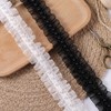 5 Yard Black Organza Lace Trim 1.57 Inch Pearl Beaded
