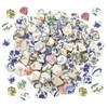 Lanyani Broken Ceramic Porcelain Tiles for Mosaic Crafts Glazed Irregular