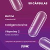 Biotina Colágeno Vitamina C 90 Cápsulas Flow Sin sabor