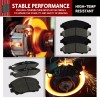 SIPAUTEC Front & Rear Disc Ceramic Brake Pads For 2019-2023