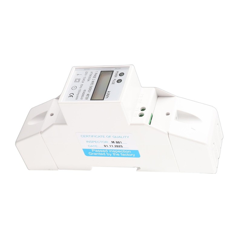 Single Phase DIN Rail kWh Meter 10-40A 50Hz Digital Home