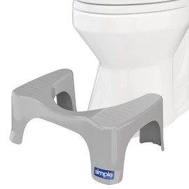 Squatty Potty The Original Bathroom Toilet Stool, Curve Lightweight with Sleek and Modern Design, Gray, 7"