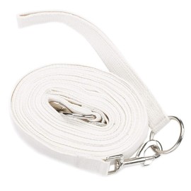 Hy Draw Reins with Clips - White