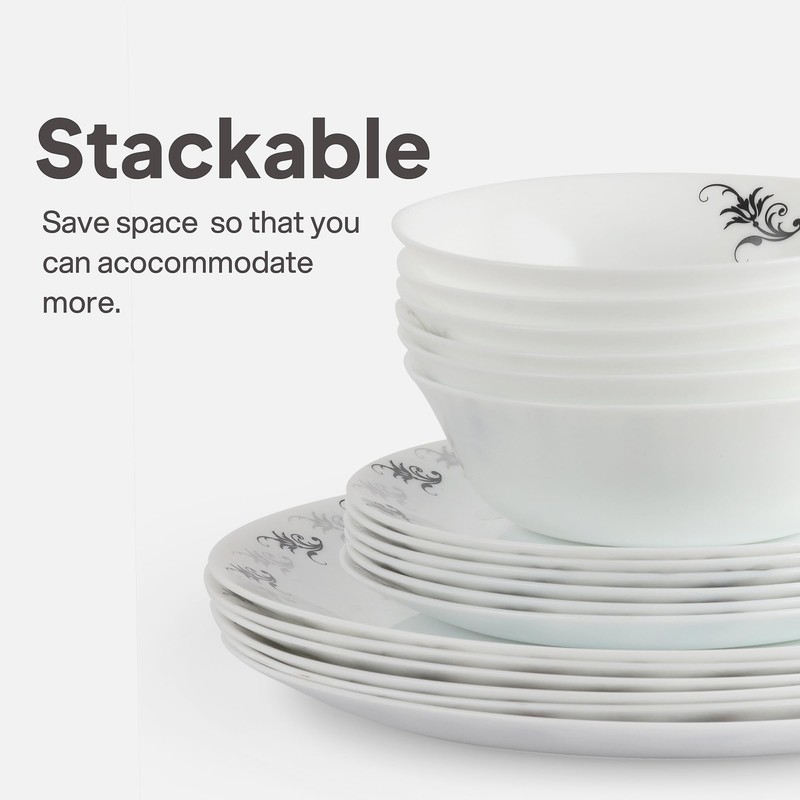 Cello Regal Collection 18 pc Dinnerware Set, Service for 6,