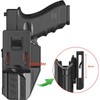 Level 2 OWB Paddle Holster, Auto Lock Quick Release Polymer