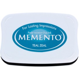 Tsukineko ME000602 Teal Zeal Memento Ink Pad, Turquoise, 6.8 x 9.8 x 1.8 cm