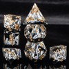 KERWELLSI Snow Mountain Resin DND Dice Set D&D with Gift