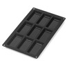 Lékué GOURMET FINANCIER, Finanzier-Form, 9 Mulden, schwarz, LK, Silikon, 1
