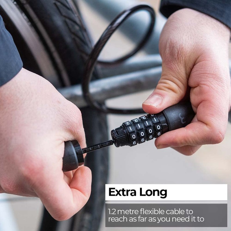 BBB Cycling, QuickCode Combination Cable Bike Lock With Code For