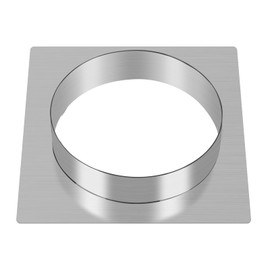 8" Inch Duct Connector Flange: Mineye Galvanized Steel Duct Flange for HVAC Connector, with Square Spigot Wall Plate – Dryer Vent Adapter and Mounting Plate, HVAC Systems, Airflow Management