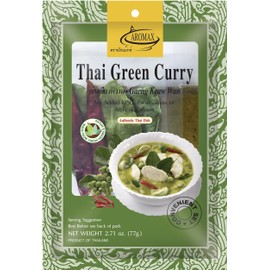 Aromax Spice Mix for Green Curry, Pack of 6 (6 x 77 g Pack)