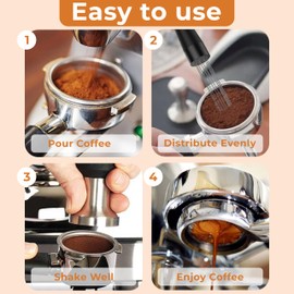 Wdt Tool Espresso - Distributor Stirrer Needle Accessories Coffee Bar Maker Magnetic Comb Whisk Rake Stand Aerator Ground Mixer Weiss Distribution Tool Barista Set Wand Equipment Prep Machine