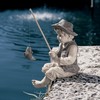 Design Toscano Frederic the Little Fisherman of Avignon Boy Fishing