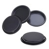 Kare & Kind 4X Round Closet Door Finger Pulls (Black)
