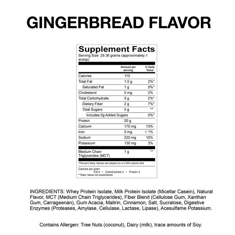 Gingerbread Flavor Protein Powder Sample Pack, Seasonal