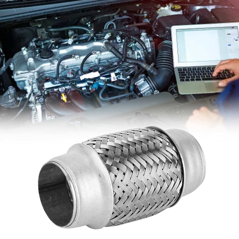MUNEFE Flex Exhaust Pipe, Stainless Steel Exhaust Flange Repair Kit,