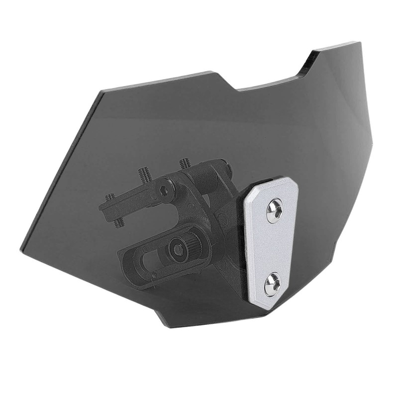 Motorcycle Windshield Acrylic Heightened Adjustable Clip On Wind Deflector Windscreen