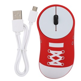 1200DPI Shoes Appearance 2.4G Wireless Charging Optical Mouse for Android / Windows OSRed