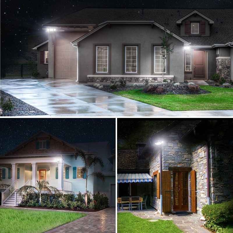 Olafus 80W Flood Lights Outdoor 2 Pack, Switch Controlled LED