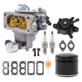 Carburetor For John Deere Z445 Carb Zero Turn Mower Compatible with Kawasaki FH721V 25Hp Engine Carburetor With Oil Filter, Fuel Pump