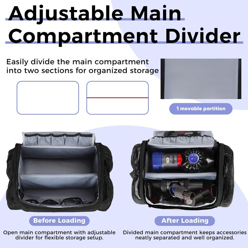 Car+Boat Vacuum Storage Bag Compatible with Dyson V7 - V15