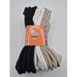 FootJoy Men's ComfortSof Sport Golf Socks Value Pack 6 Pairs NWT