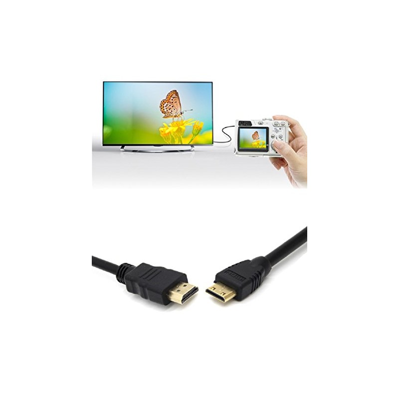 HTC-100 Compatible HDMI Cable HDMI to HDMI mini 1.5m for