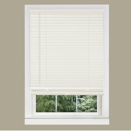 Achim Home Furnishings 1-Inch Wide Window Blinds, 27 by 64-Inch, Alabaster