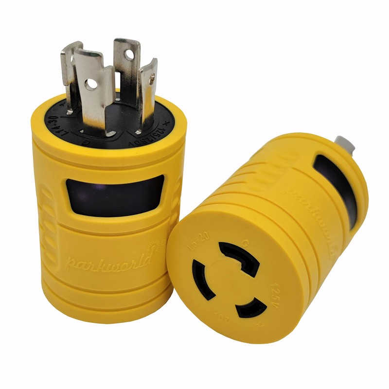 Parkworld 885026 Generator Adapter 4-Prong 30 AMP Locking L14-30P Plug