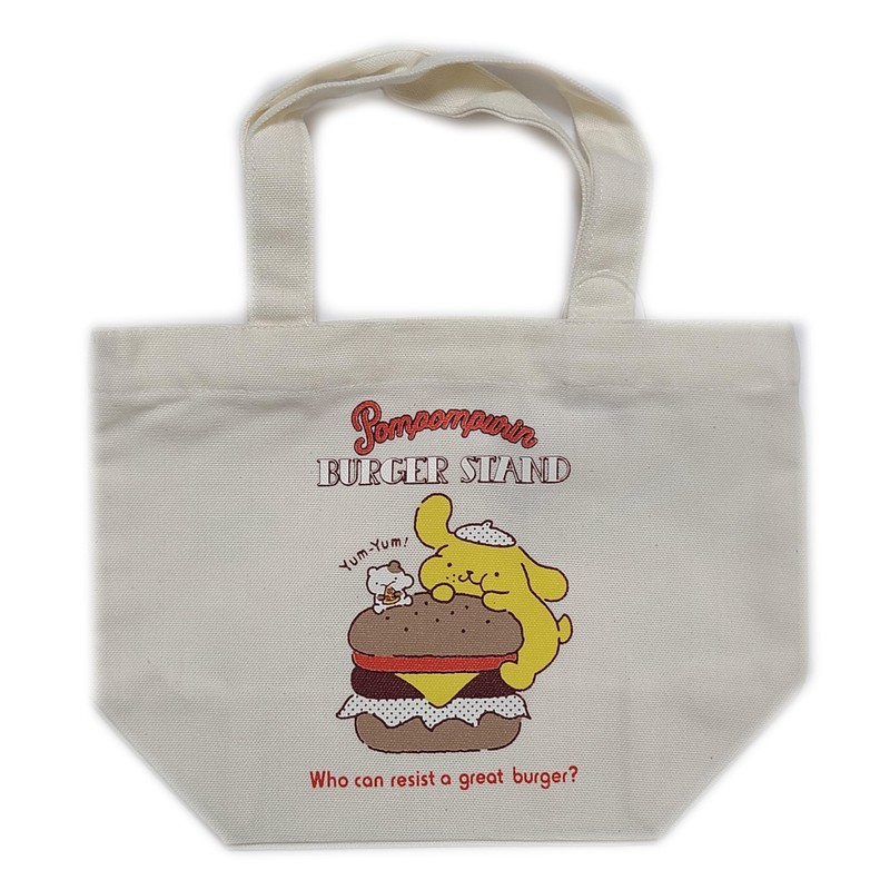 Sanrio Mini Tote Lunch Tote Bag, Canvas, Cotton, Cloth, Small