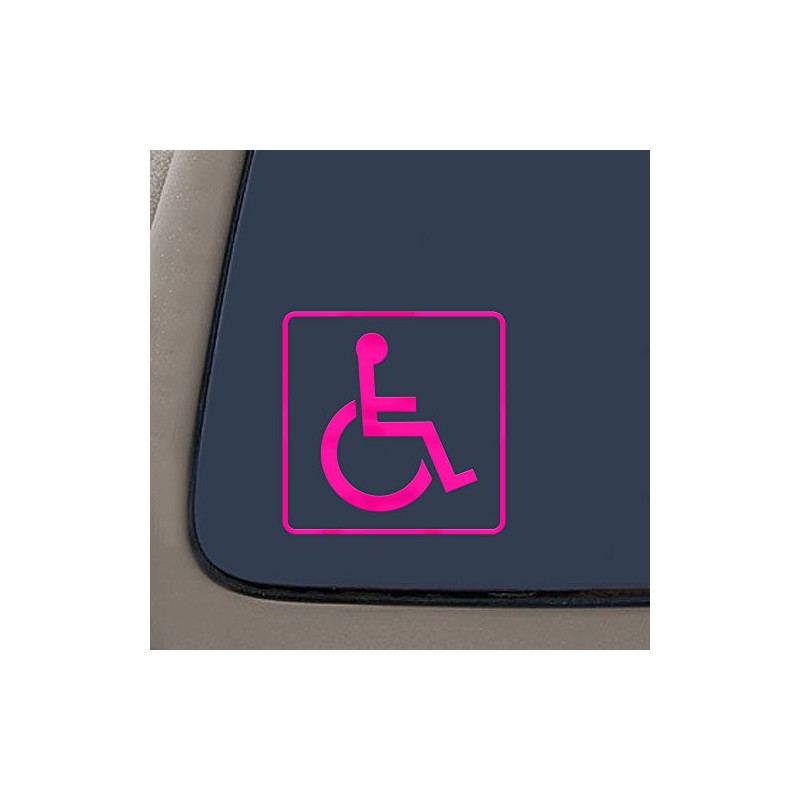 DD969HP Handicap Sign Decal Sticker | 5-Inches By 5-Inches |