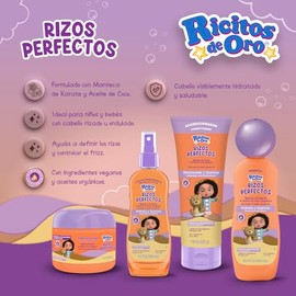 Ricitos de Oro, Rizos Perfectos Crema para peinar | Ideal para el cabello rizado y ondulado | 300 gr