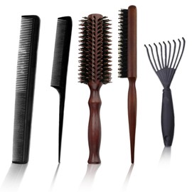 CZAYEFNH Perfect Beard and Hair Round Brush - Small Hair Brush for Blow Drying, Ideal for Short Hair - Multifunctional Mini Round Brush