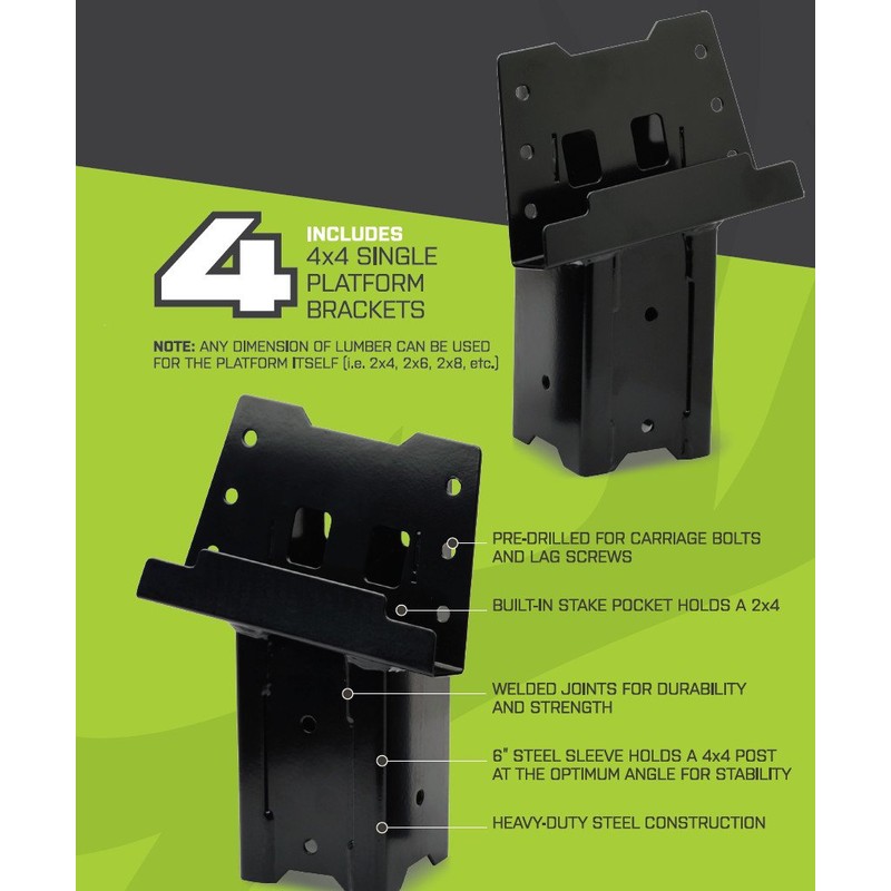 HME Multi-Use Platform Brackets. Hunting Blinds, Observation Decks & Outdoor