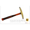 WEDO Nylon Hammer,Brass Dual Head Nylon Rubber Hammer,650g Brass Hammer