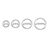 QIUTIMIY 15pcs Trigger Spring O Ring Metal Round Carabiner Clip