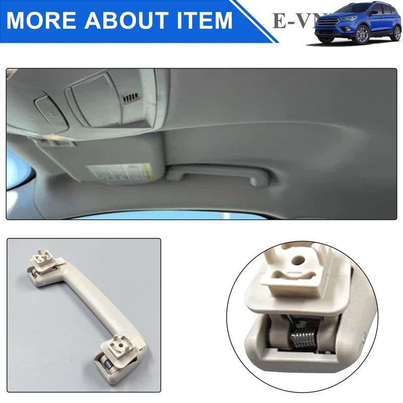 E-Vniko Front Roof Handle Pull Grab Handle Compatible for Ford