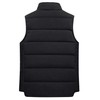 Chrisuno Women Puffer Vest Cotton Padded Stand Collar Outerwear Black