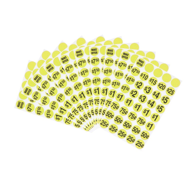 Sunburst Systems Huge Sale Kit: 3 YARD SIGNS, 600 pre-PRICED