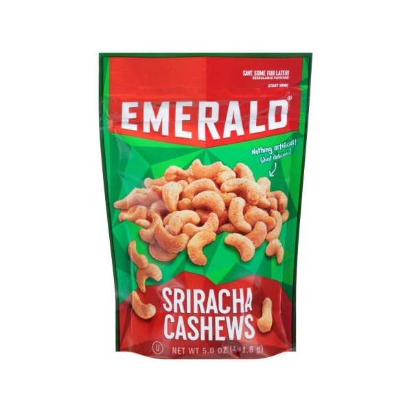 Emerald Sriracha Cashews 5 oz (4 Pack)