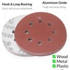 YoiYee 240 Grit Sanding Discs Pads, 8 Holes, 125mm/5-inch Hook