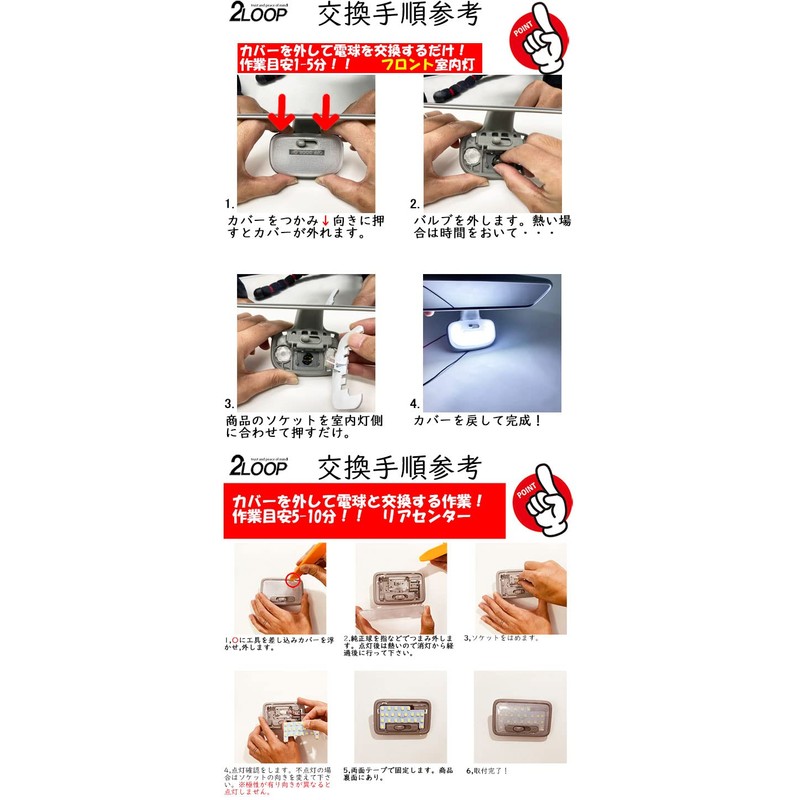 2LOOP 3-Chip SMD 2 Pieces R4.4~ [Type 5] Every Wagon