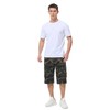 BEST SOUTH Men's Capri Long Twill Cargo Shorts Below Knee