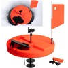 Adnee Ice Fishing Tip-Up - 10.5" Thermal Tip-Up with Orange