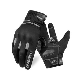 INBIKE Motorradhandschuhe Herren Winter Sommer Schutz Handschuhe Motorrad Fahrrad Motocross Männer Vollfinger Radhandschuhe Grau L
